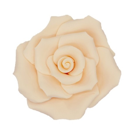 6 Ivory Sugar Roses Handmade - Gluten Free Sugar Roses Ivory