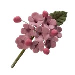 deKora Mini Rosen Blumen Bouquet Peach/Lila, 6 Stück