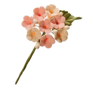 Mini Rosen Blumen Bouquet Peach & Lila - Kuchendekor Mini Blumenbouquets