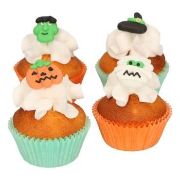 Glutenfree Sugar Decorations Halloween Set/12 - Halloween Cake Decor