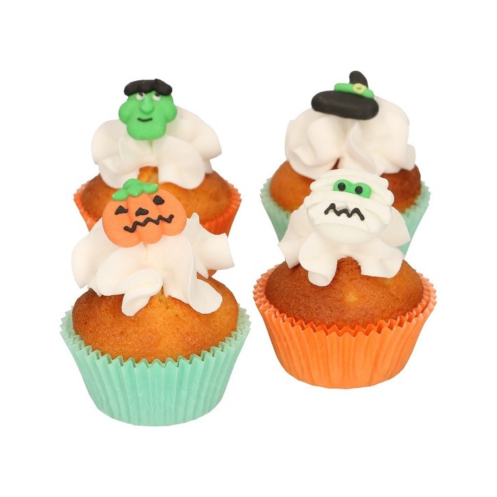 Glutenfree Sugar Decorations Halloween Set/12 - Halloween Cake Decor