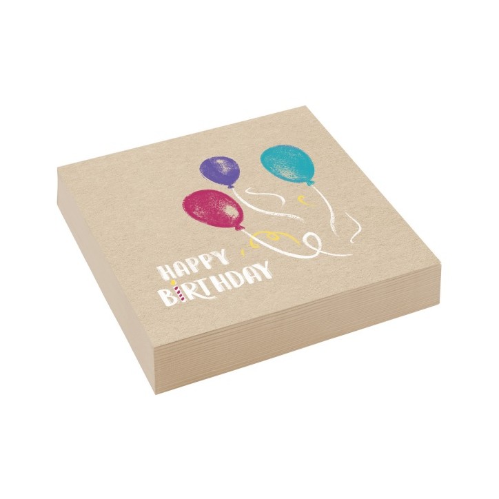 Amscan 20 Napkins My Birthday Party 33 x 33cm 9904392