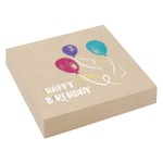 Amscan Happy Birthday Kraft Napkins, 20 pcs