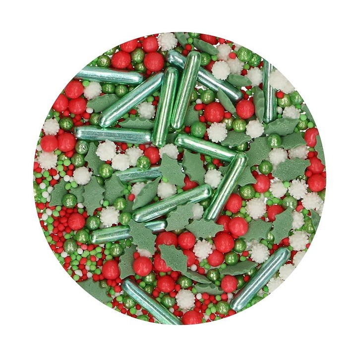 Holiday Medley Sugar Sprinkles - Christmas Glam Sprinkles F51270