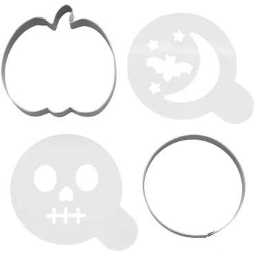 Wilton Cookie Cutter & Stencil Set Halloween Set/4