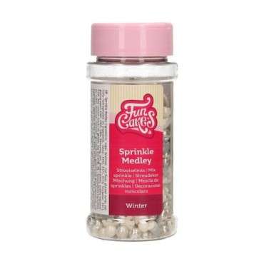 FunCakes Sprinkle Medley Winter 50g - F51480 - Snowflake Sprinkles Mix