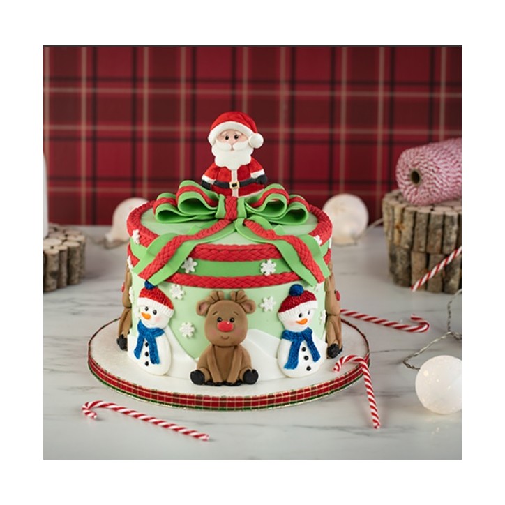 Karen Davies Christmas Character Silicone Mould - Christmas Cookie Baking Mould - KD815