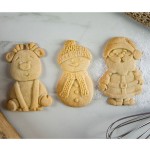 Karen Davies Christmas Cookies Santa - Snowman - Rudolpf Sugarcraft Mould