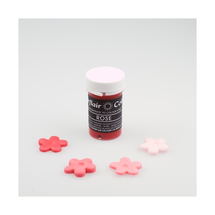 Sugarflair Gelfarbe Rose 25g