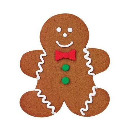 10cm Lebkuchenmann Ausstecher Comfort Grip - Wilton Gingerbread Boy Ausstechform 02-0-0414