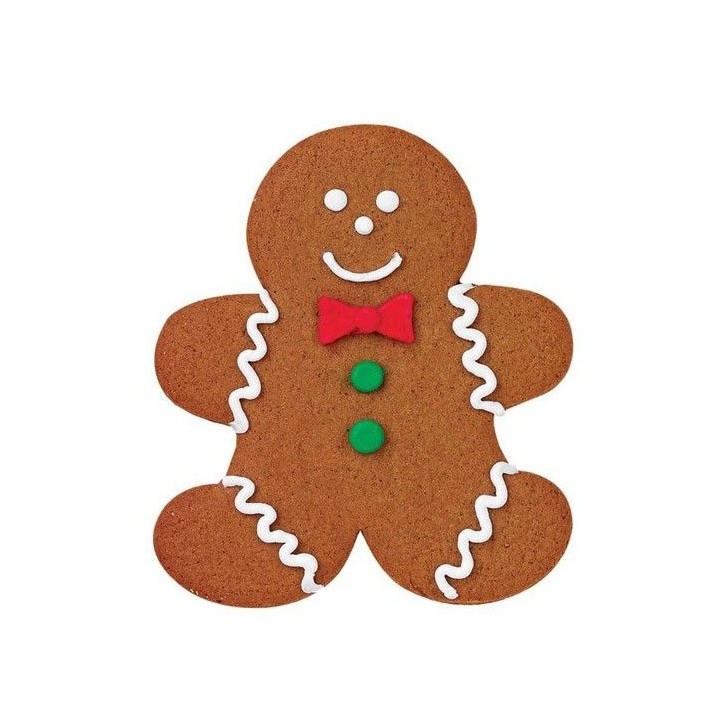 10cm Lebkuchenmann Ausstecher Comfort Grip - Wilton Gingerbread Boy Ausstechform 02-0-0414