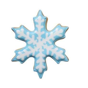 Snowflake Cookie Cutter with high rim - 02-0-0418 Wilton Comfort Grip Cutter Snowflake