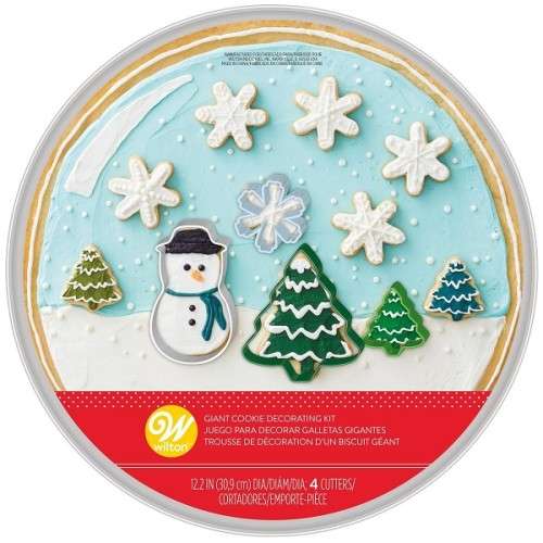 Wilton Giant Cookie Pan Set Schneekugel, 5-teilig