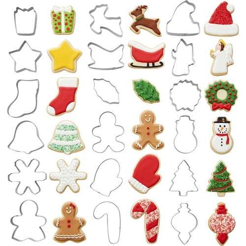 Wilton Holiday Cookie Cutter Set, 18 pcs