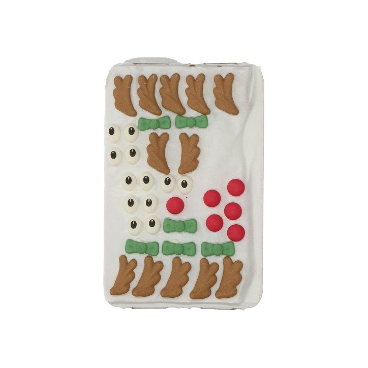 Wilton Royal Icing Decorations Reindeer Set/12 - Wilton Royal Icing Decorations Reindeer Set/12