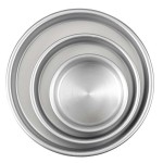 Wilton Aluminium Round Cake Pan Set 10cm, 15cm & 20cm