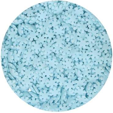 FunCakes Snowflakes Blue Cake Decor 50g - F52955 Snowflakes Sugar Sprinkles