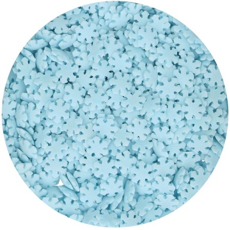 FunCakes Snowflakes Blue Cake Decor 50g - F52955 Snowflakes Sugar Sprinkles