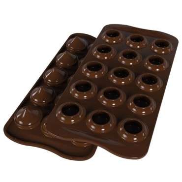 Chocolate Mould Praline Kiss - 22.157.77.0065 - Chocolate Kiss 3D Silicone Mould