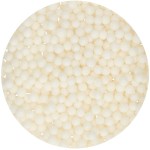 FunCakes 4mm Soft Zuckerperlen Weiss, 60g