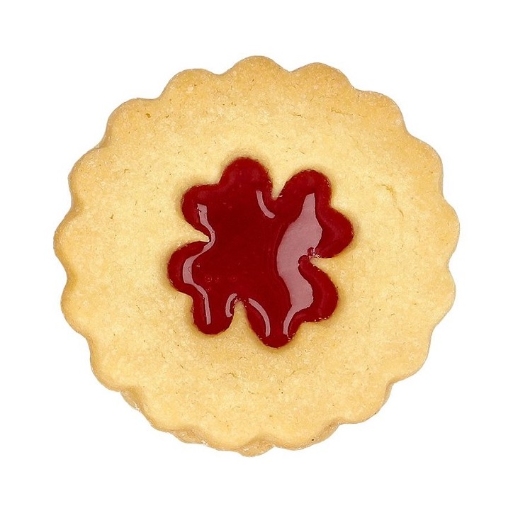 Sandwich Cookie Cutter Clover Leaf - Linzer Cookie Cutter Cloverleaf 5cm