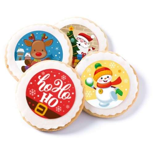 deKora 58mm Esspapier Weihnachten Cupcake Toppers, 12 Stück