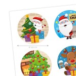 deKora 58mm Esspapier Weihnachten Cupcake Toppers, 12 Stück