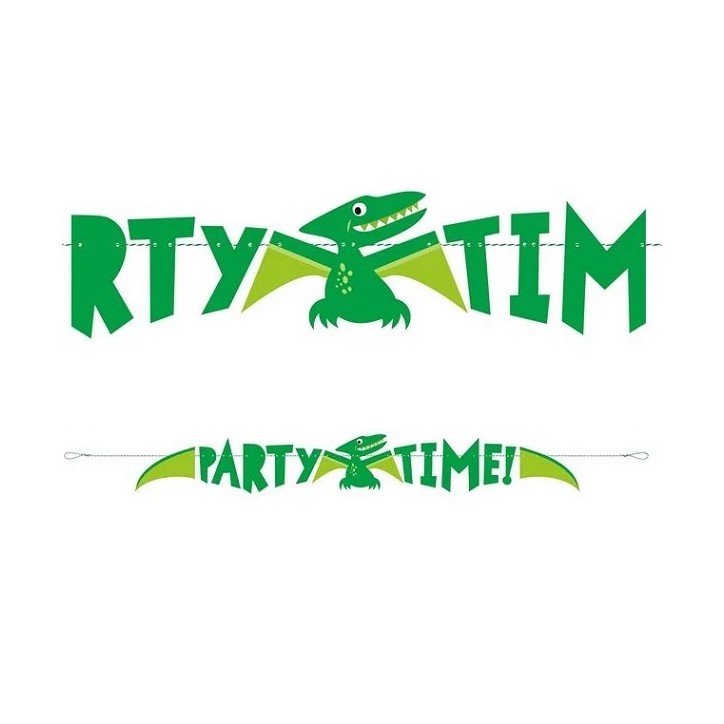 Dino Garland Pteranodon - Dino Party Supplies - PARTY TIME Banner Dinosaur Party