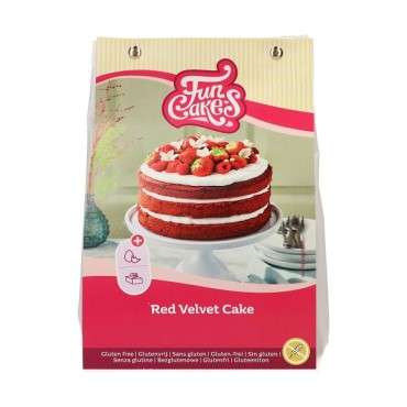 FunCakes Red Velvet Cake Baking Mix – Gluten-Free Velvet Cake, 400g