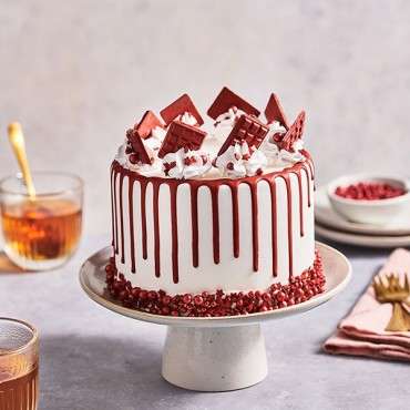 Rubinroter Schokoladendrip - Drip Cake Glasur Rot - Bordeaux Schokoladen Topping