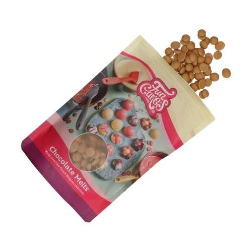 FunCakes Kuvertüre Tropfen Gold, 200g