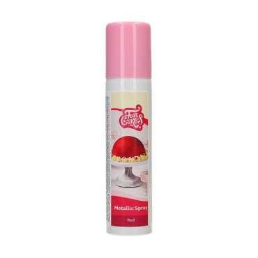 Edible Metallic Spray Red - Red Food Spray - Red Metallic Food Colouring Spray