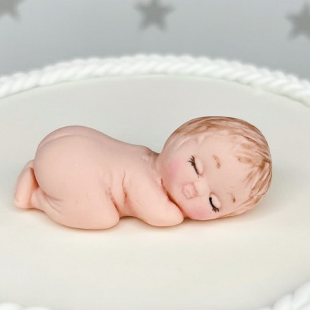 3D Baby Silikonform - schlafendes Baby Sugarcraft Mould - Fondantform Baby 3D