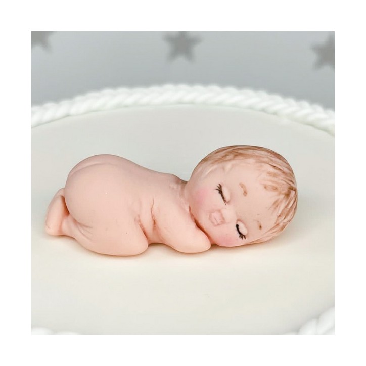 3D Baby Silikonform - schlafendes Baby Sugarcraft Mould - Fondantform Baby 3D