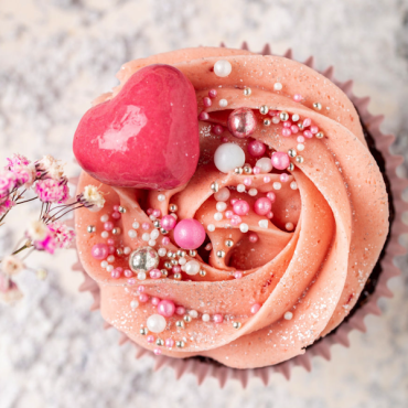 Pink & White Pearls Cake Decoration - ShinyShimmer Pearls SuperStreusel Sprinkles