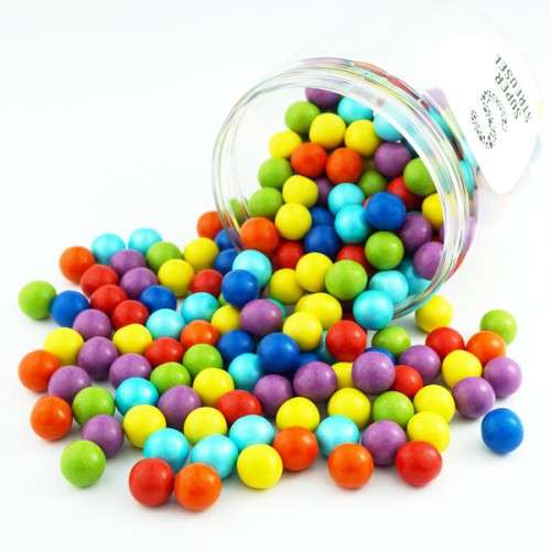 Super Streusel 10mm Schokokugeln Regenbogen Kuchendekor, 180g