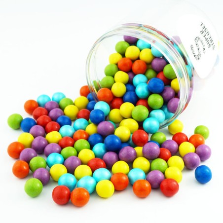 10mm Chocolate Pearls Rainbow - Edible Pearls colorful - Choco Pearls Rainbow