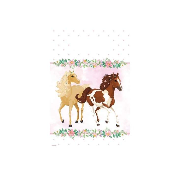 8 Beautiful Horses Paper Bags - Lootbags Horses 9909883