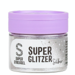 Super Streusel SuperGlitzerPuder Silber, 10g