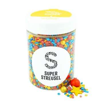 Superhero Sprinkles Medley - Red-Yellow-Blue Sprinkles Medley Superhero Stars