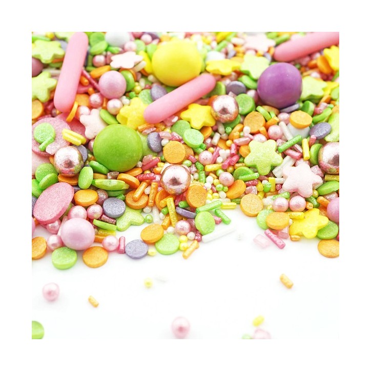 SpringTime Sprinkles - Flower Cake Decoration - Flower Medley Sprinkles - vegetarian Super Streusel