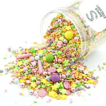 SpringTime Sprinkles - Flower Cake Decoration - Flower Medley Sprinkles - vegetarian Super Streusel