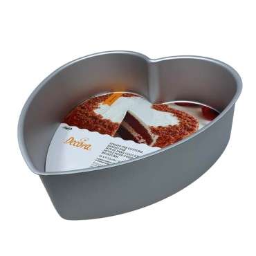 Professional Heart Anodized Cake Pan 25x7.5cm - 0062670