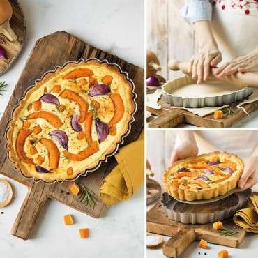 OVAL Cake Pan - Tarte Tin OVAL 29x20x3cm - Elegant Quiche Pan OVAL 0075055 DesignLINE Tarte Pan