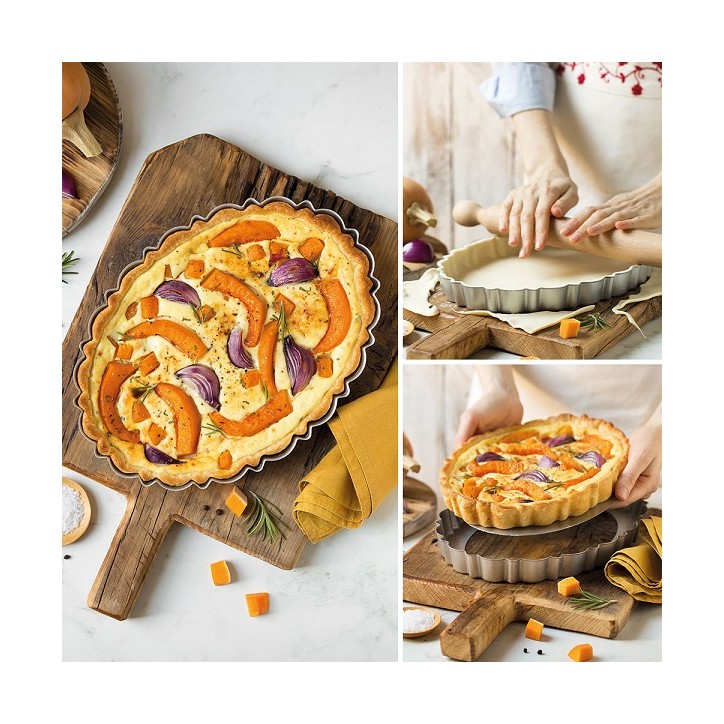 OVAL Cake Pan - Tarte Tin OVAL 29x20x3cm - Elegant Quiche Pan OVAL 0075055 DesignLINE Tarte Pan