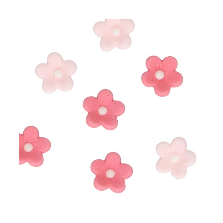 FunCakes Pink Blossom Sugar Decorations, 64 pcs