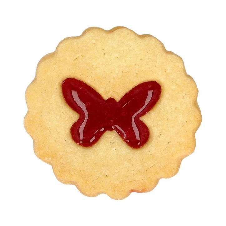 Linzer Cutter Butterfly - Butterfly Sandwich Cookie Cutter - Spring Cookie Cutter