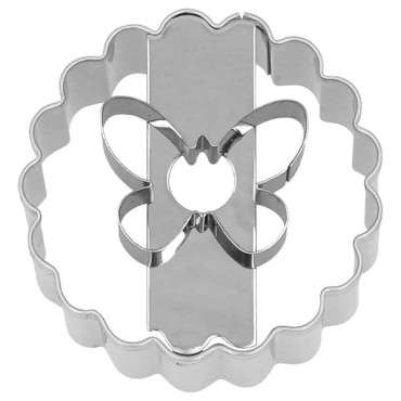 Linzer Cutter Butterfly - Butterfly Sandwich Cookie Cutter - Spring Cookie Cutter