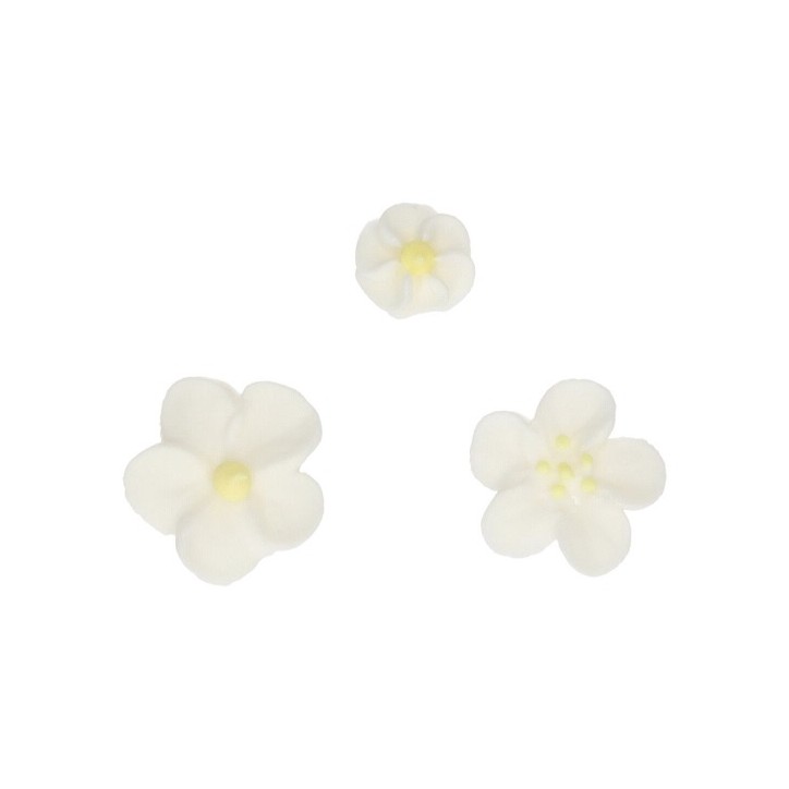 FunCakes Sugar Decorations Blossom Mix White/Yellow Set /32