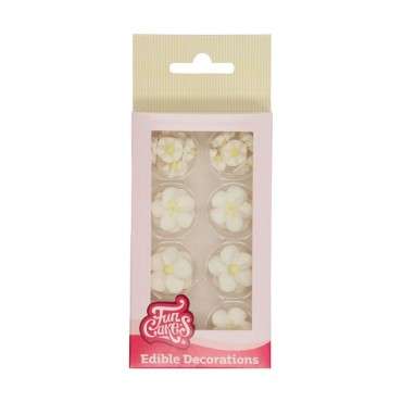 FunCakes Sugar Decorations Blossom Mix White/Yellow Set /32